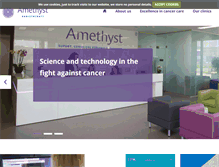 Tablet Screenshot of amethyst-radiotherapy.com